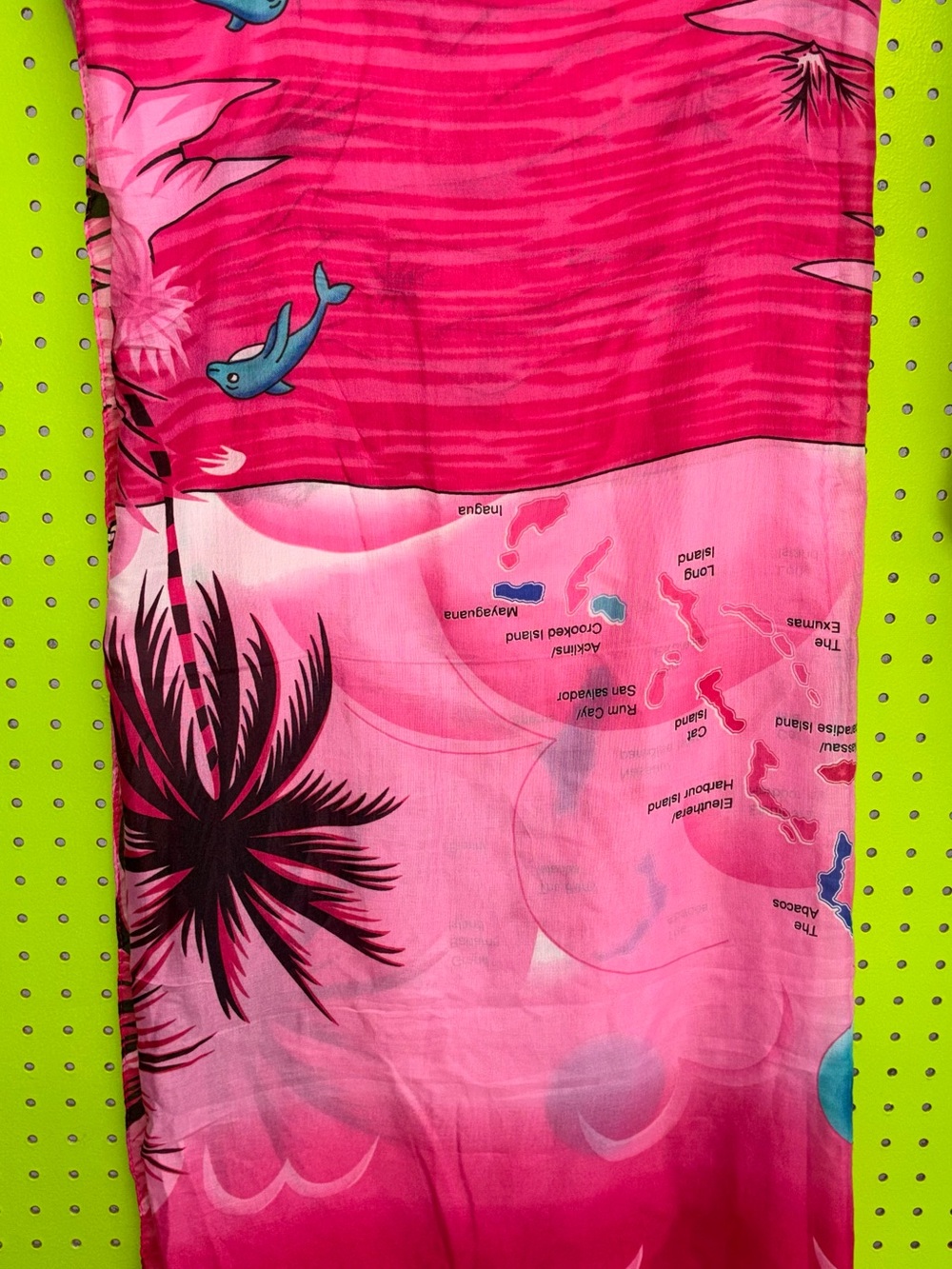 India Boutique Hot Pink Sheer Scarf